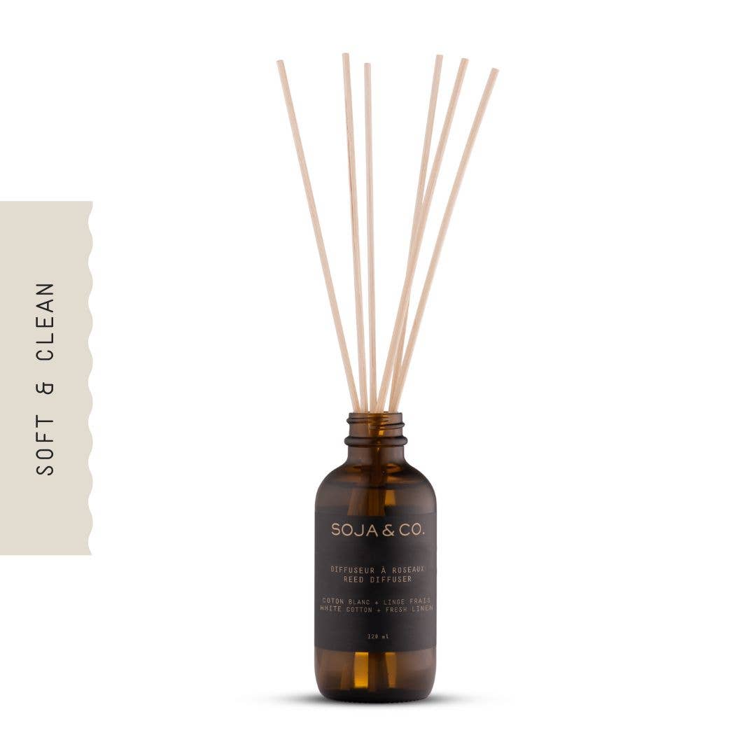 Reed Diffuser | White Cotton + Fresh Linen