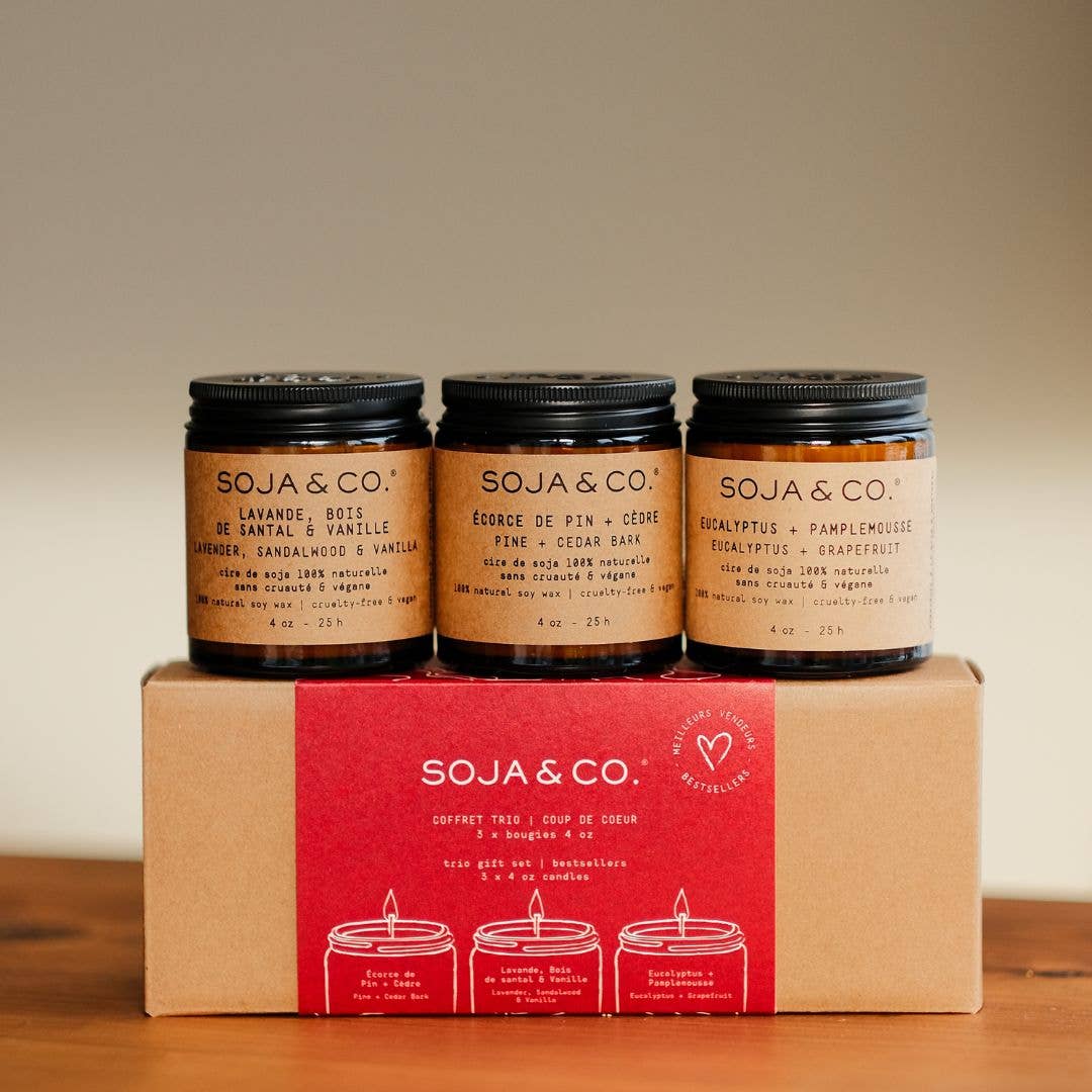Soy Wax Candles Gift Set | Bestsellers