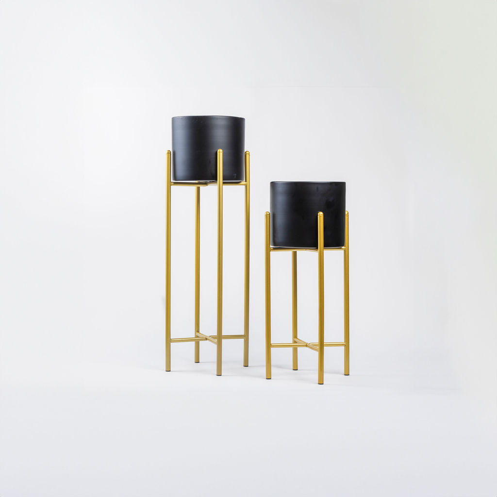 Metal Planters 2-Piece Set