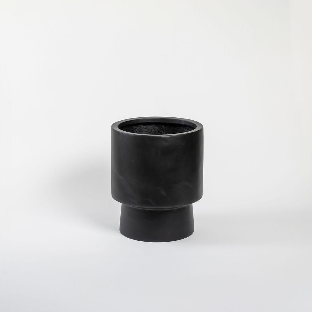 Pedestal pot planter modern indoor plant pot white black Canada
